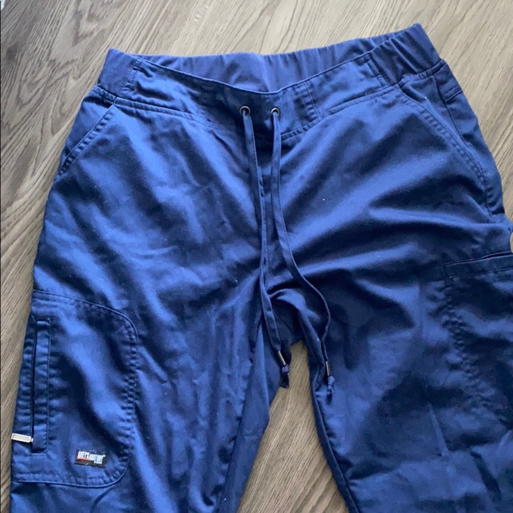 Greys anatomy navy blue scrub bottoms
